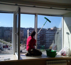 Мытье окон в однокомнатной квартире Белая Калитва